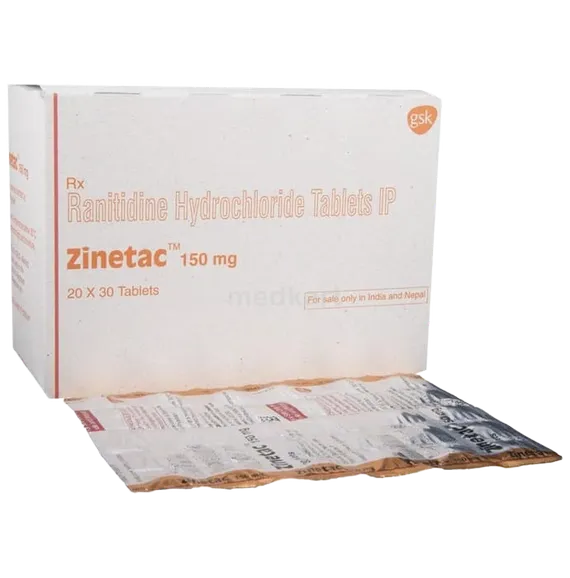 zinetac 150mg tablet 10's